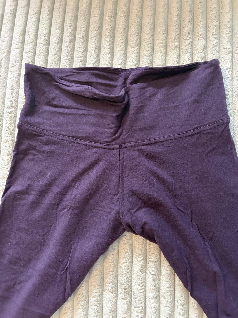 VSX L muted purple cotton leggings